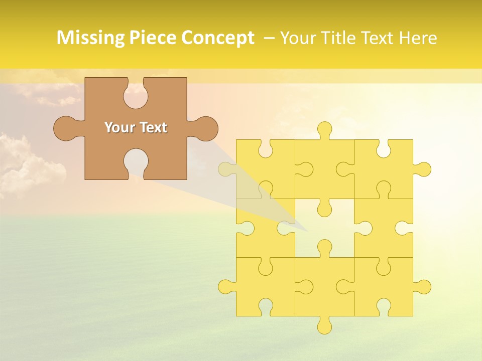 Cloudy Bright Orange PowerPoint Template