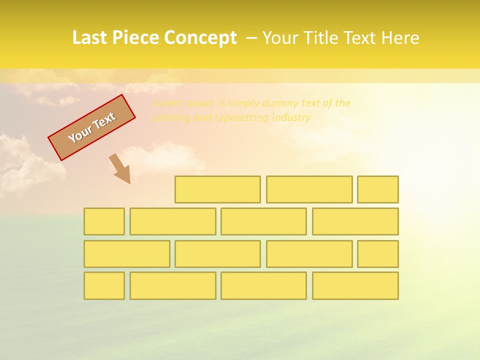 Cloudy Bright Orange PowerPoint Template