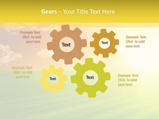 Cloudy Bright Orange PowerPoint Template