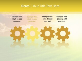 Cloudy Bright Orange PowerPoint Template