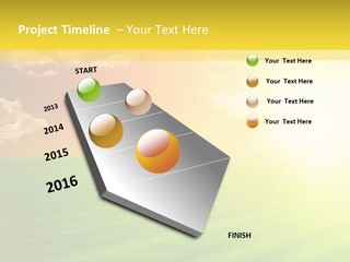 Cloudy Bright Orange PowerPoint Template
