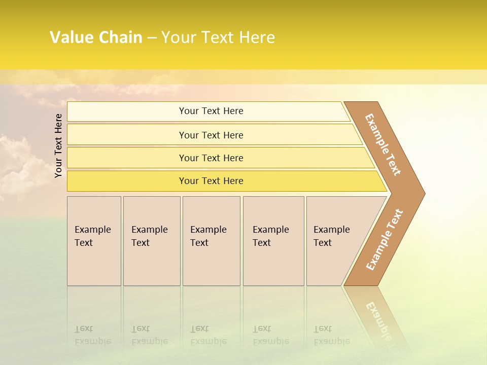 Cloudy Bright Orange PowerPoint Template