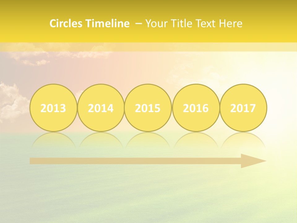 Cloudy Bright Orange PowerPoint Template