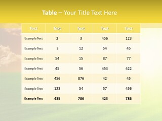 Cloudy Bright Orange PowerPoint Template