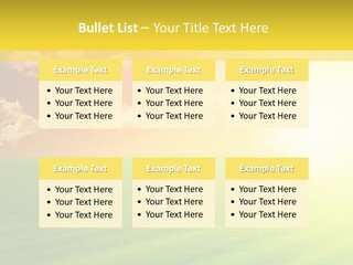 Cloudy Bright Orange PowerPoint Template
