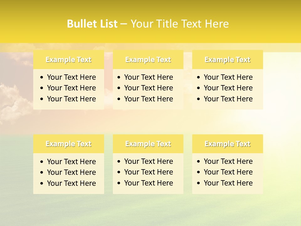Cloudy Bright Orange PowerPoint Template