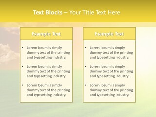 Cloudy Bright Orange PowerPoint Template