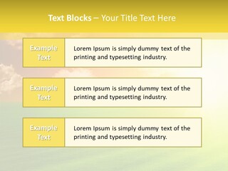 Cloudy Bright Orange PowerPoint Template