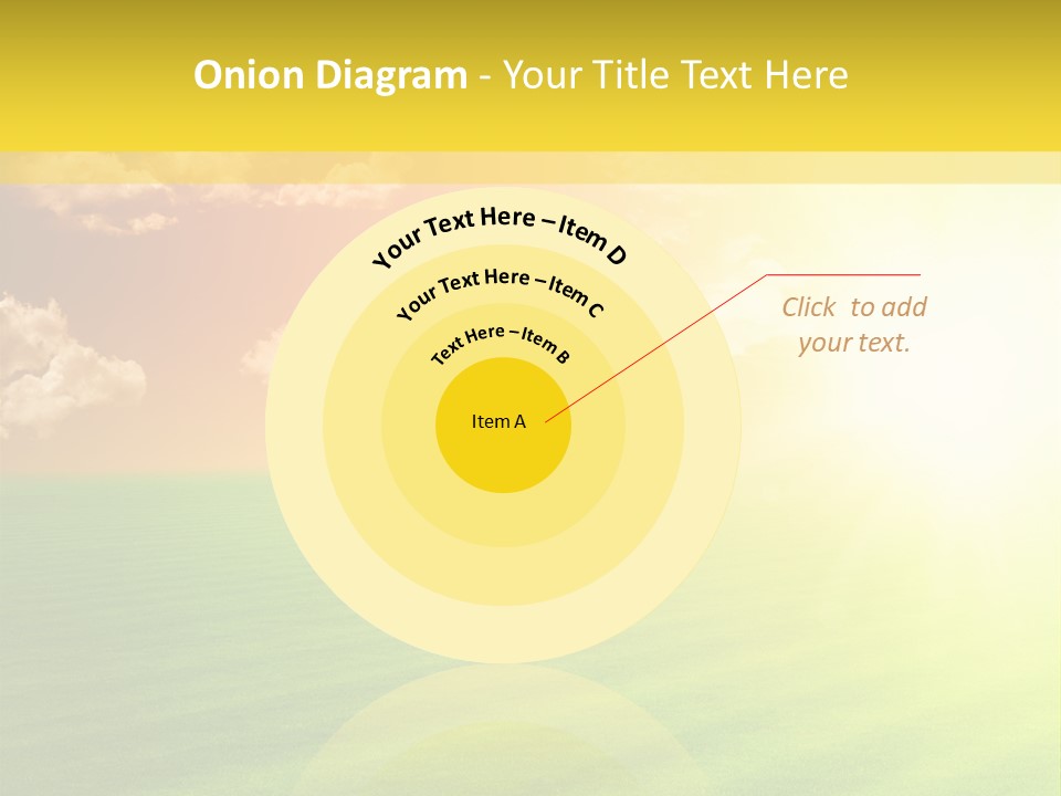 Cloudy Bright Orange PowerPoint Template