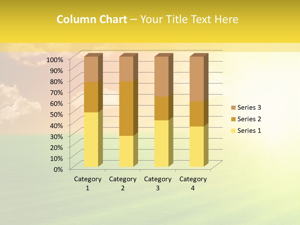 Cloudy Bright Orange PowerPoint Template