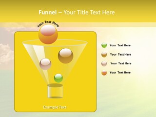 Cloudy Bright Orange PowerPoint Template