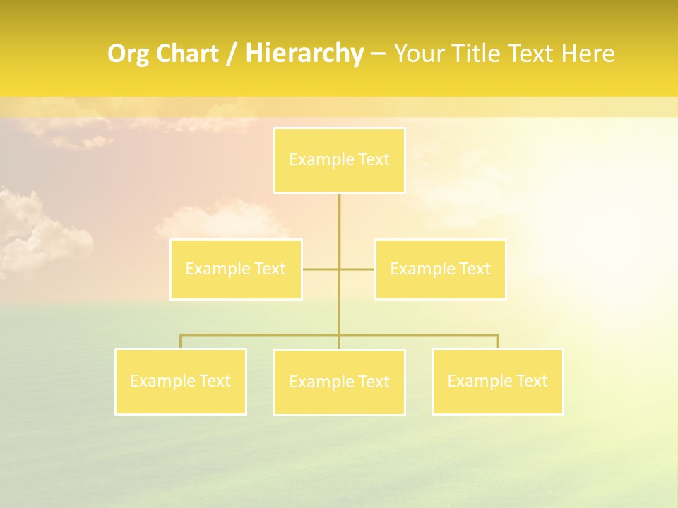 Cloudy Bright Orange PowerPoint Template