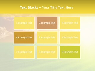 Cloudy Bright Orange PowerPoint Template