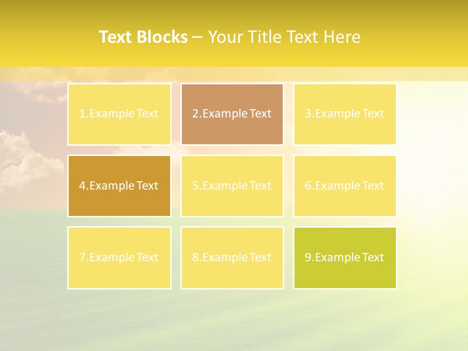 Cloudy Bright Orange PowerPoint Template