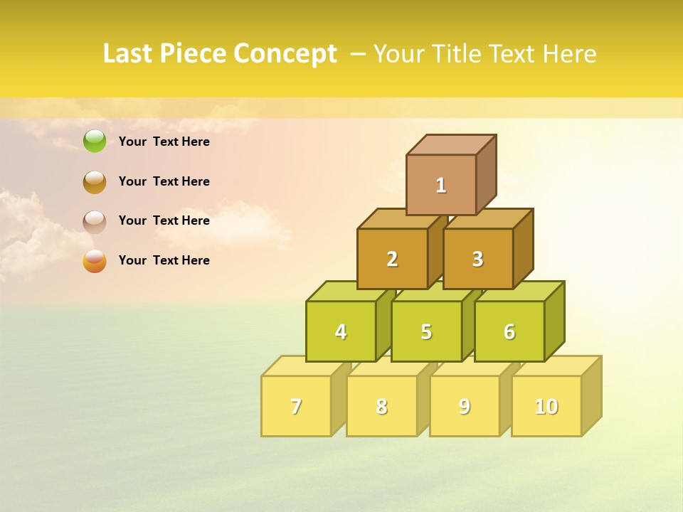 Cloudy Bright Orange PowerPoint Template