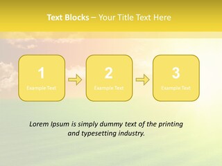 Cloudy Bright Orange PowerPoint Template