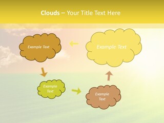 Cloudy Bright Orange PowerPoint Template