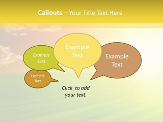 Cloudy Bright Orange PowerPoint Template