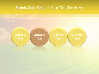 Cloudy Bright Orange PowerPoint Template