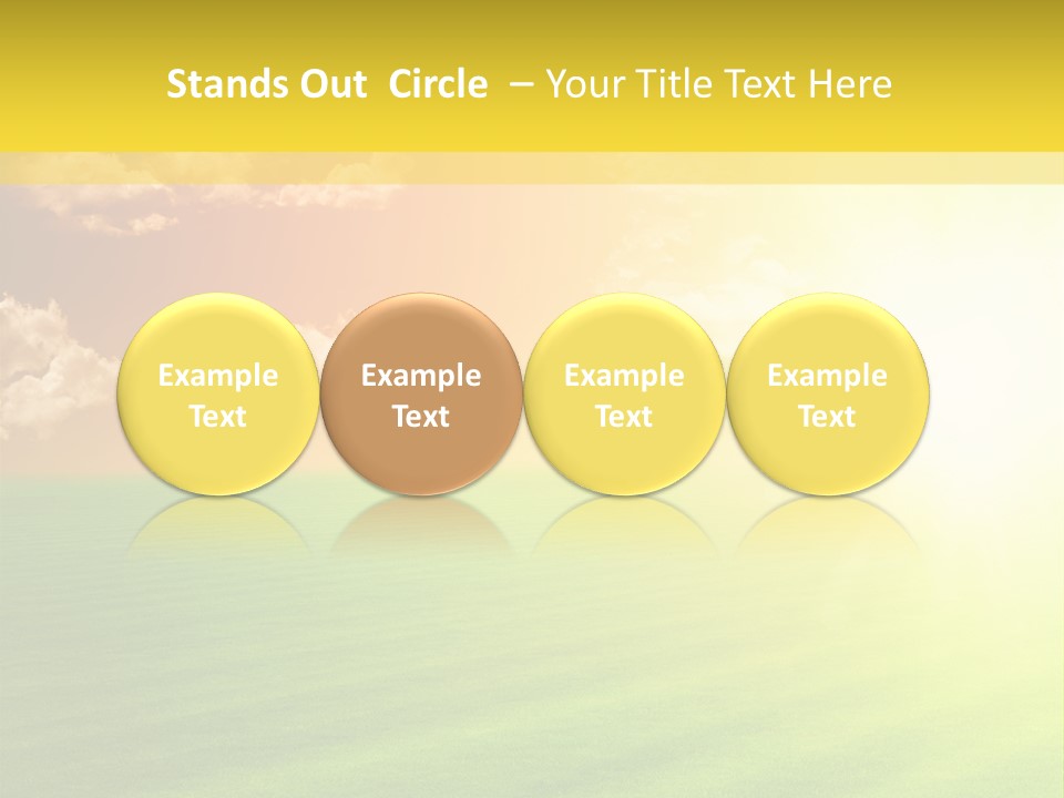 Cloudy Bright Orange PowerPoint Template