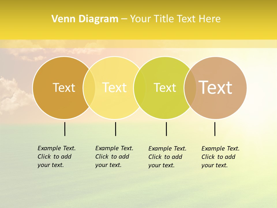 Cloudy Bright Orange PowerPoint Template