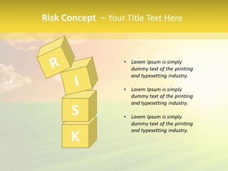 Cloudy Bright Orange PowerPoint Template