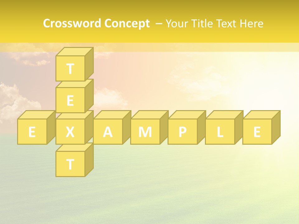 Cloudy Bright Orange PowerPoint Template
