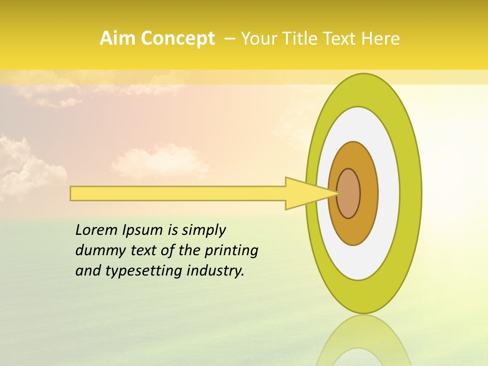 Cloudy Bright Orange PowerPoint Template