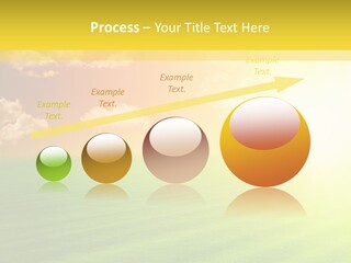 Cloudy Bright Orange PowerPoint Template