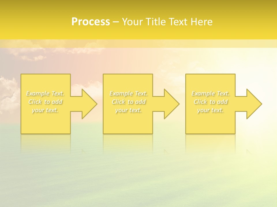 Cloudy Bright Orange PowerPoint Template