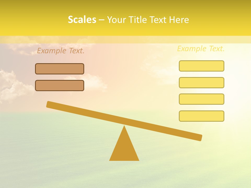 Cloudy Bright Orange PowerPoint Template