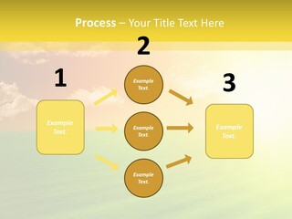 Cloudy Bright Orange PowerPoint Template