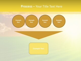 Cloudy Bright Orange PowerPoint Template