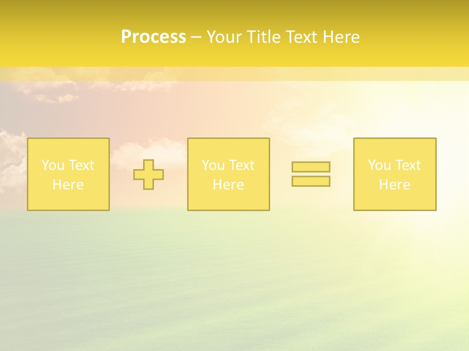 Cloudy Bright Orange PowerPoint Template