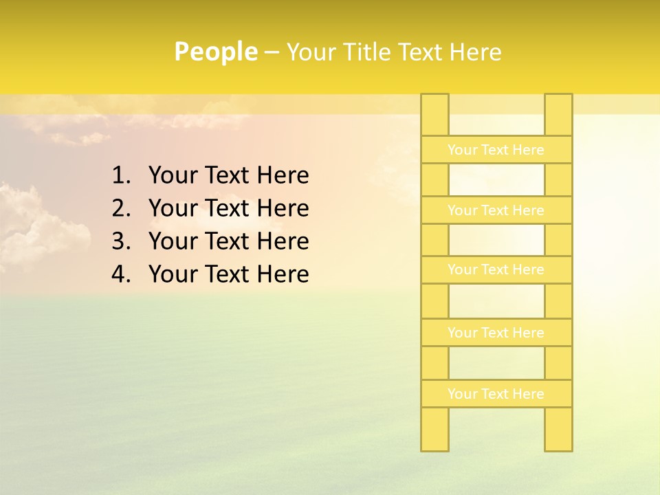 Cloudy Bright Orange PowerPoint Template