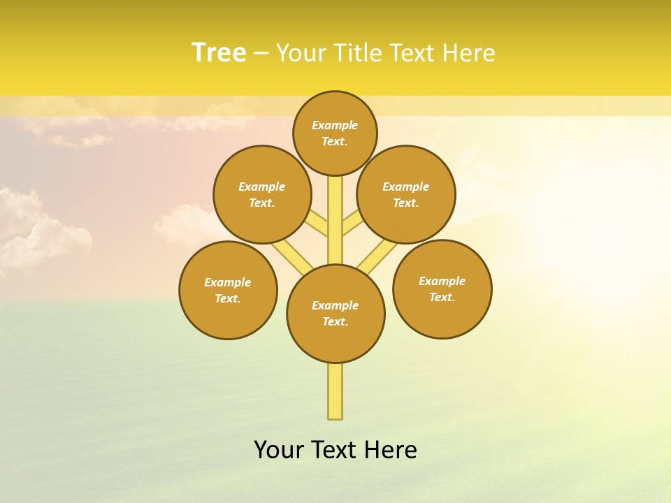 Cloudy Bright Orange PowerPoint Template