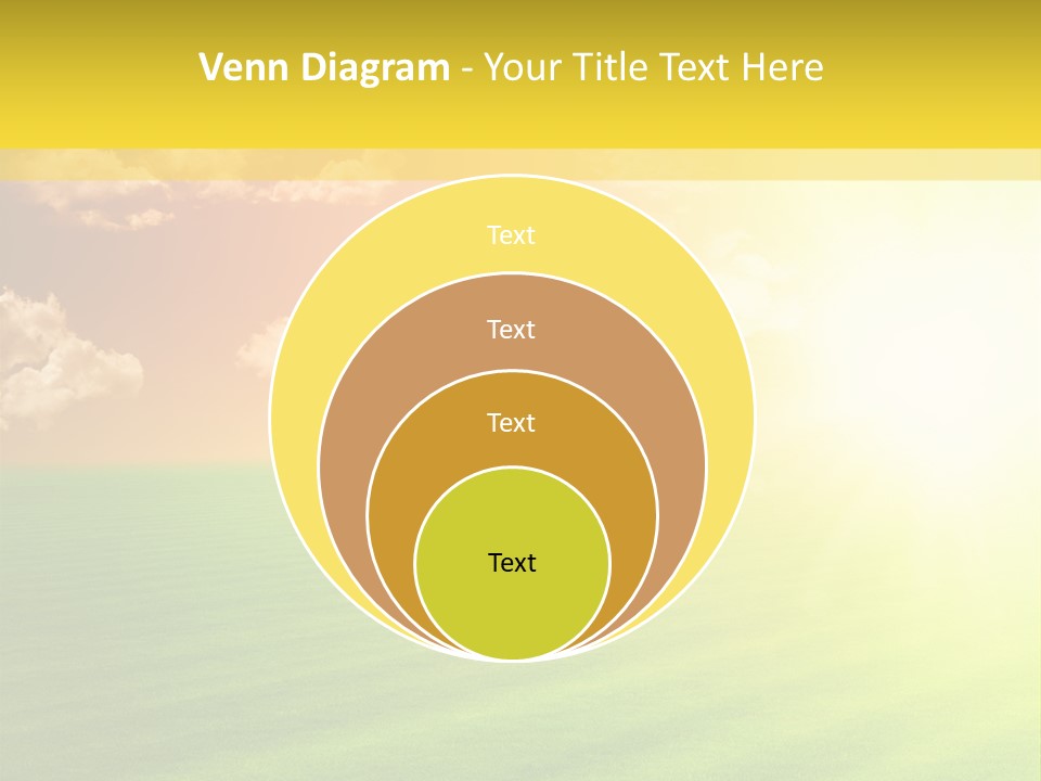 Cloudy Bright Orange PowerPoint Template