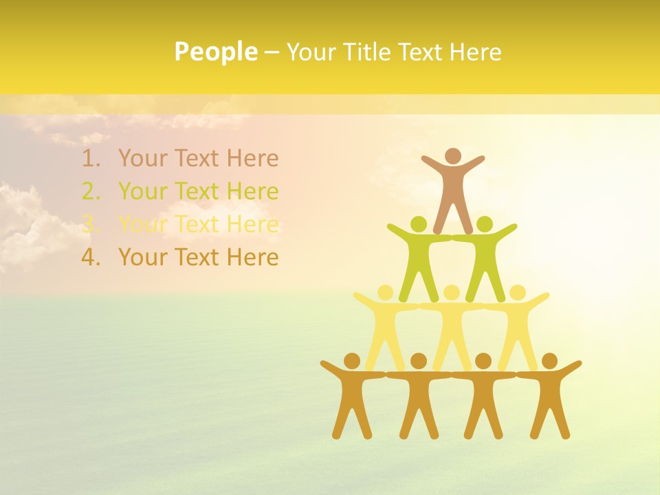 Cloudy Bright Orange PowerPoint Template