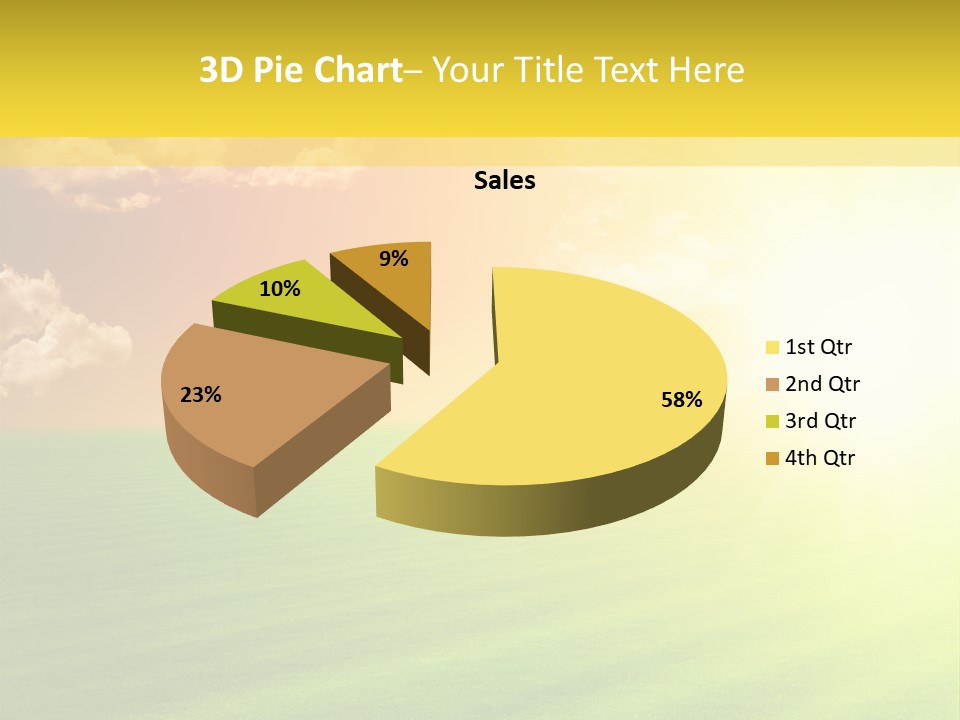 Cloudy Bright Orange PowerPoint Template