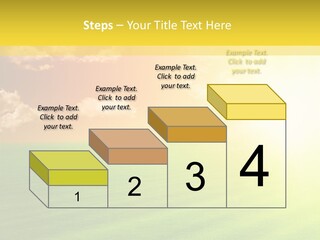 Cloudy Bright Orange PowerPoint Template