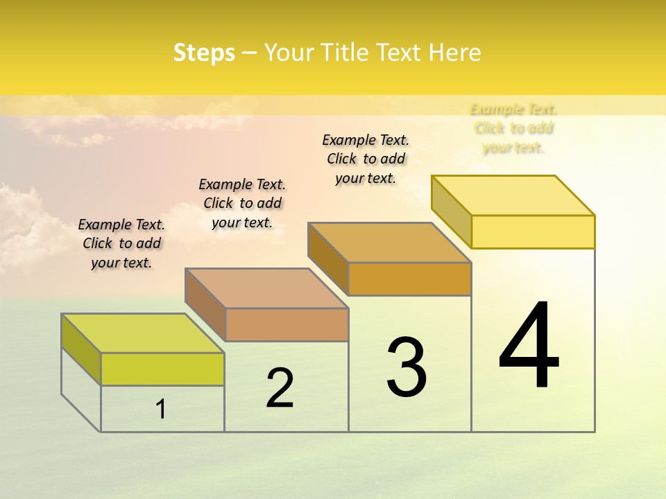 Cloudy Bright Orange PowerPoint Template