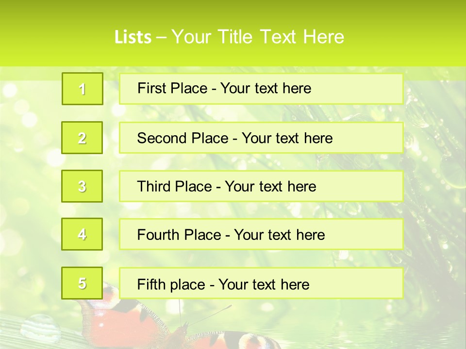 Closeup Weather Summer PowerPoint Template
