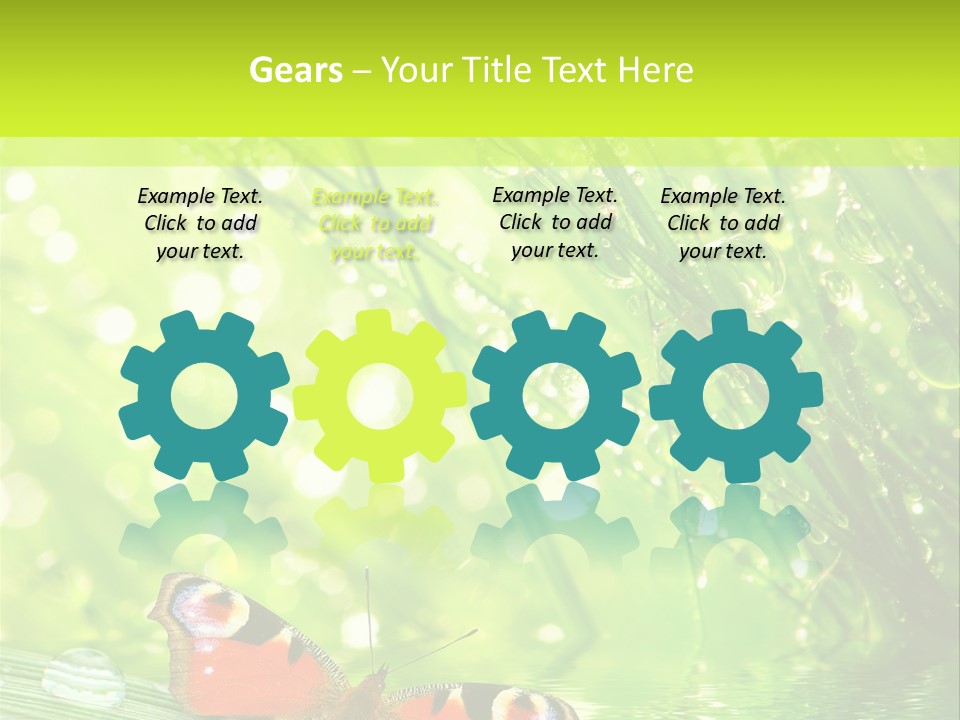 Closeup Weather Summer PowerPoint Template