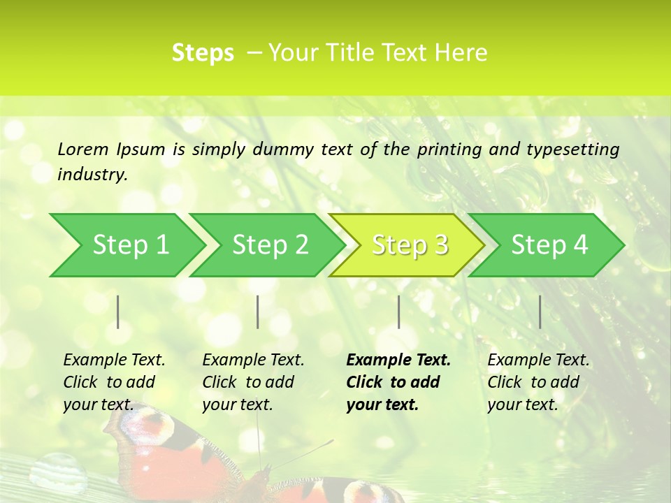 Closeup Weather Summer PowerPoint Template