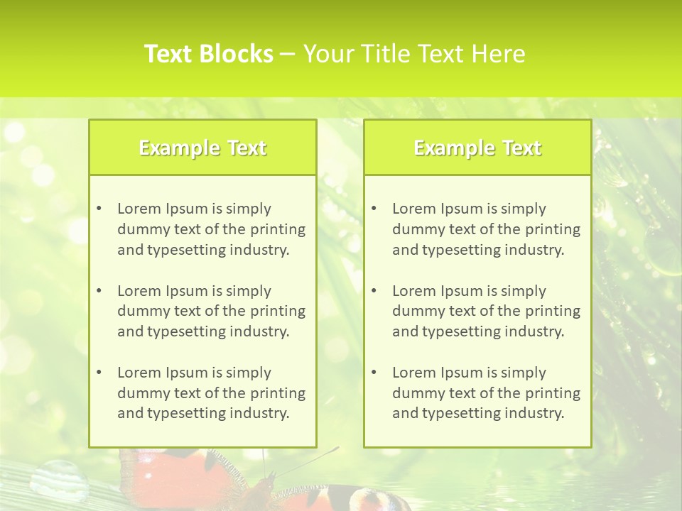 Closeup Weather Summer PowerPoint Template