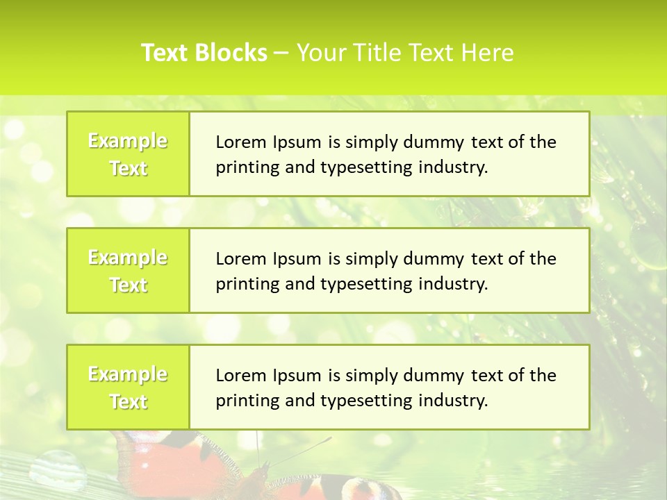 Closeup Weather Summer PowerPoint Template