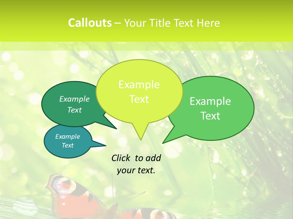 Closeup Weather Summer PowerPoint Template