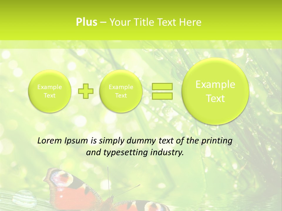 Closeup Weather Summer PowerPoint Template