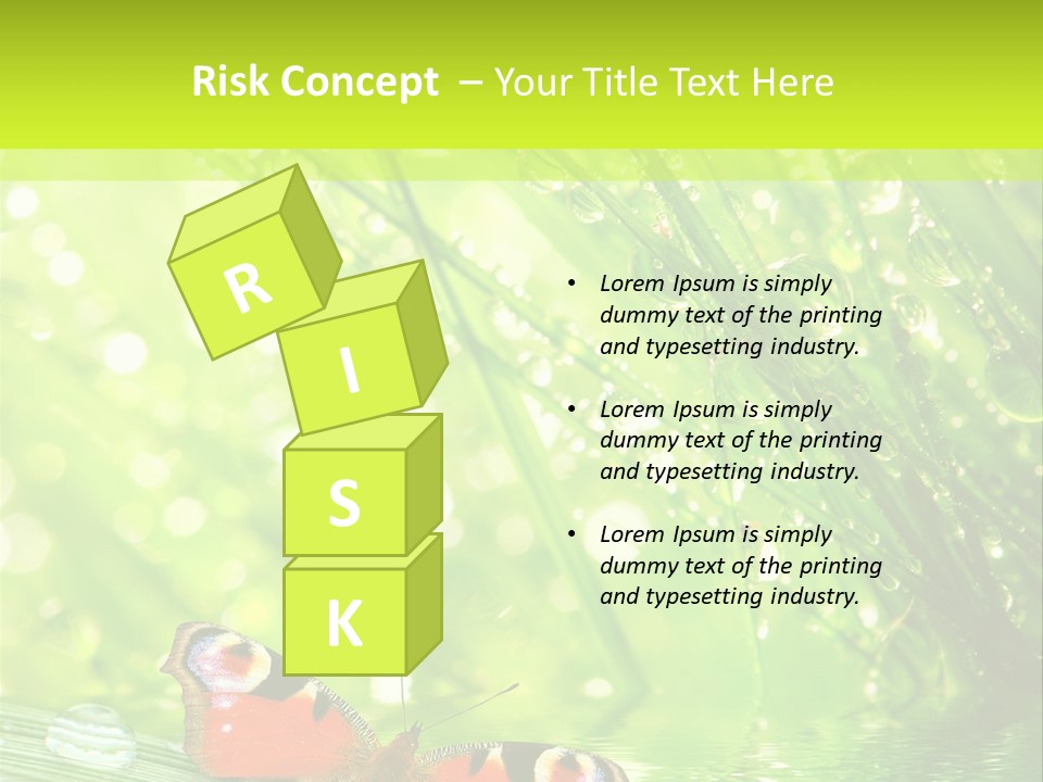 Closeup Weather Summer PowerPoint Template