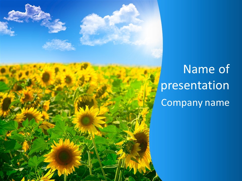 Crop Beauty Growth PowerPoint Template